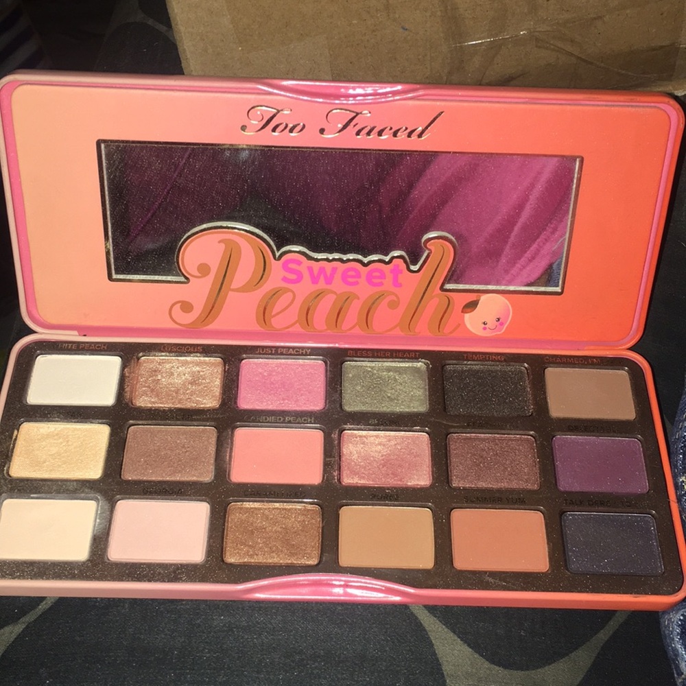 Too Faced Sweet Peach Palette & Lipstick!! - Picture 3 of 7